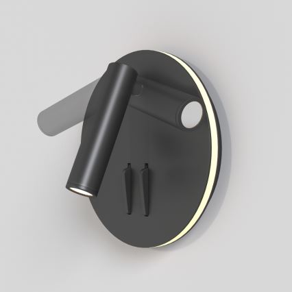 Maytoni C176-WL-01-6W-B - LED-seinävalaisin IOS LED/9W/230V musta