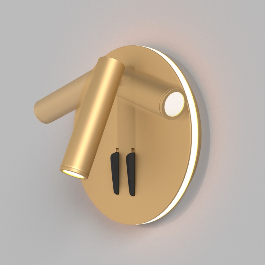 Maytoni C176-WL-01-6W-MG - LED-seinävalaisin IOS LED/9W/230V kulta