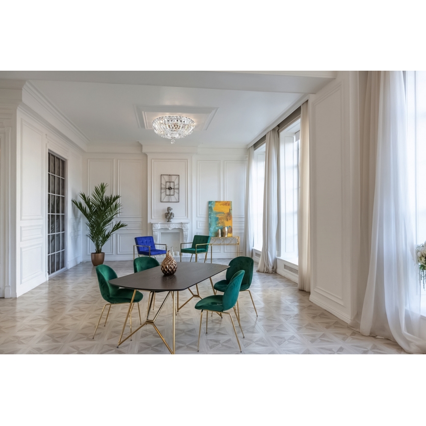 Maytoni DIA100-CL-03-N - Kattovalo BASFOR 3xE14/60W/230V mattakromi