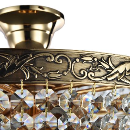 Maytoni DIA890-CL-05-G - Kiinteä kattokruunu PALACE 5xE27/60W/230V