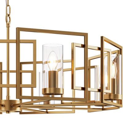 Maytoni H009PL-08G - Kattokruunu ketjussa BOWI 8xE14/40W/230V