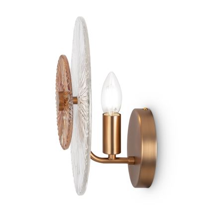 Maytoni MOD007WL-01G - Seinävalaisin ASTER 1xE14/40W/230V