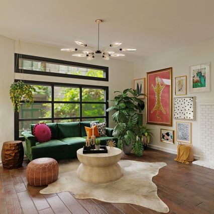 Maytoni MOD012CL-12G - Kattokruunu johdossa VENTURA 12xG9/28W/230V