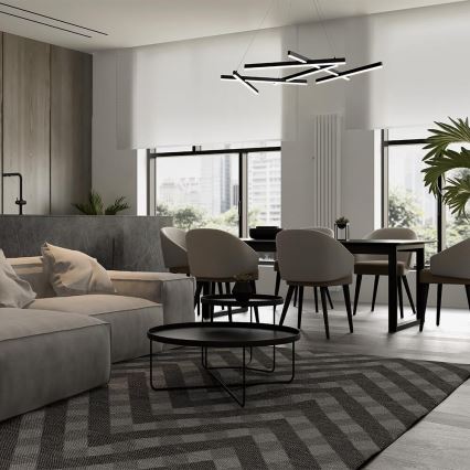 Maytoni MOD016PL-L75B - LED-kattokruunu johdossa LINE LED/79W/230V musta