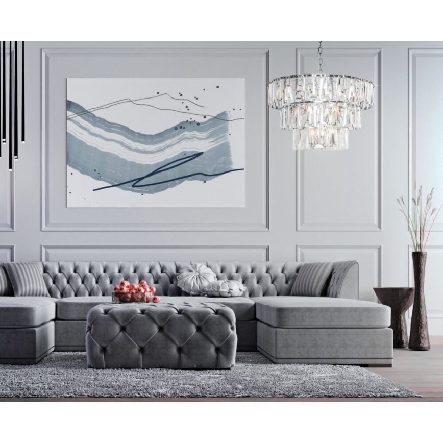 Maytoni MOD043PL-18CH - Kattokruunu ketjussa PUNTES 18xE14/40W/230V kiiltävä kromi