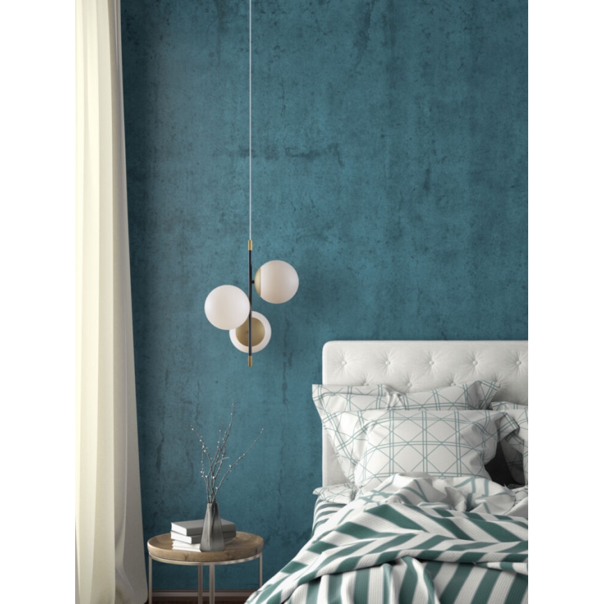 Maytoni MOD048PL-03G - Kattokruunu johdossa NOSTALGIA 3xE14/40W/230V