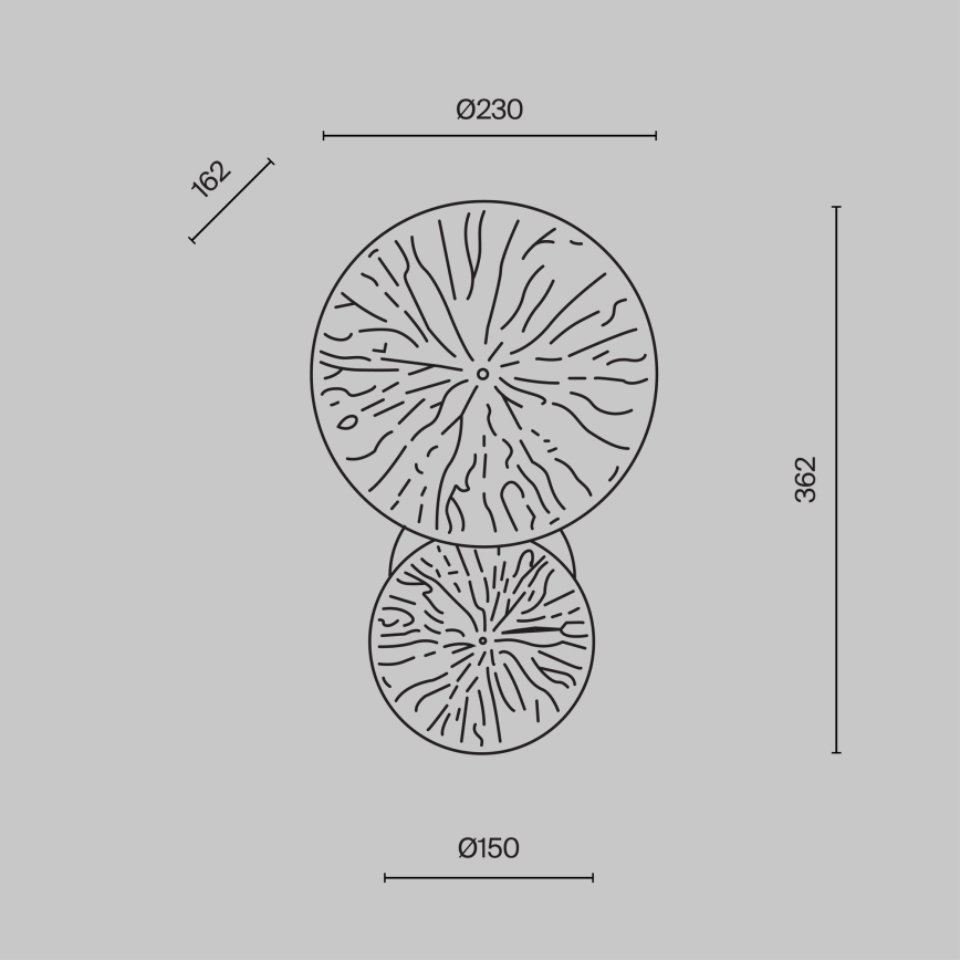 Maytoni MOD082WL-01G - Seinävalaisin LOVETANN 1xE14/40W/230V kulta
