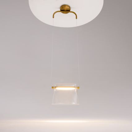 Maytoni MOD170PL-L8BS3K - LED-kattokruunu johdossa CABARET LED/8W/230V kulta