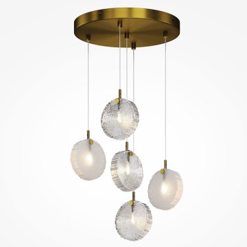 Maytoni MOD254PL-05BS - Kattokruunu johdossa FROZEN 5xG4/28W/230V messinki