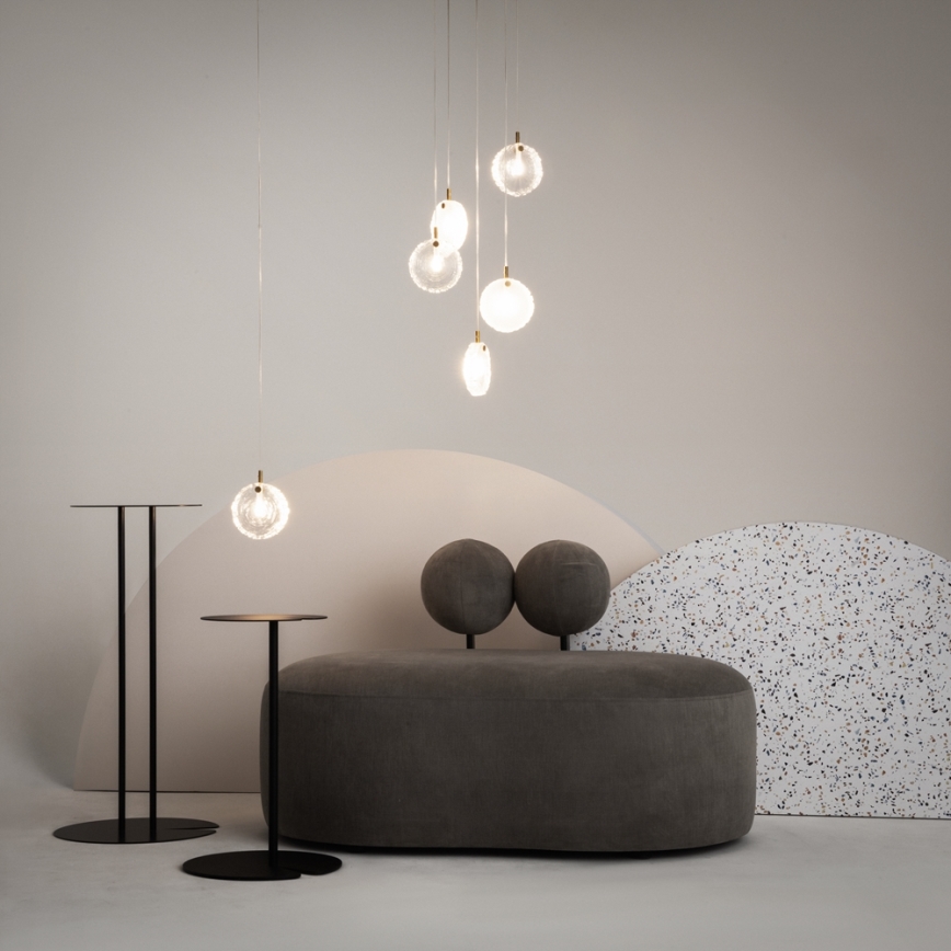 Maytoni MOD254PL-05BS - Kattokruunu johdossa FROZEN 5xG4/28W/230V messinki