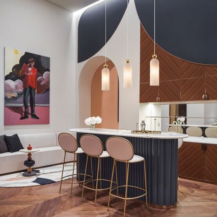 Maytoni MOD302PL-01W - Kattokruunu johdossa ANTIC 1xE14/40W/230V kulta/valkoinen