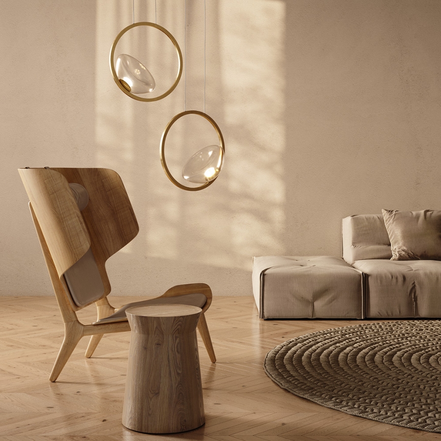 Maytoni MOD327PL-L5BS3K - LED-kattokruunu johdossa LUNARE LED/5W/230V kulta