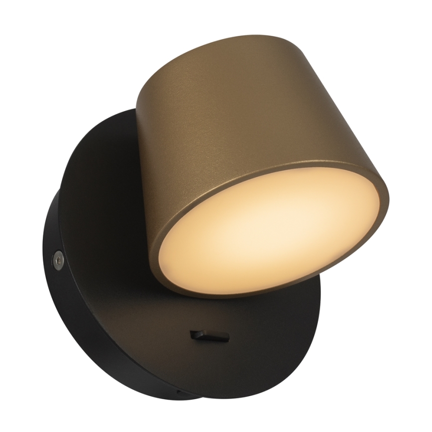 Maytoni MOD421WL-L6BBS3K - LED-seinävalaisin PIXEL 7W/230V 3000K kulta/musta