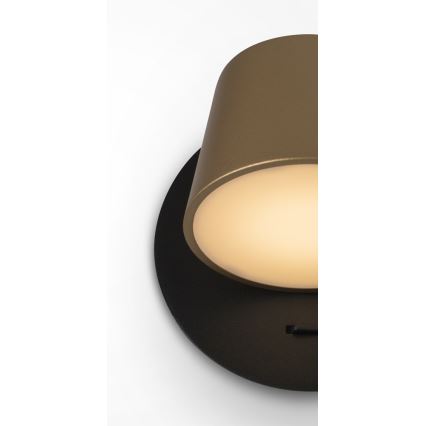 Maytoni MOD421WL-L6BBS3K - LED-seinävalaisin PIXEL 7W/230V 3000K kulta/musta