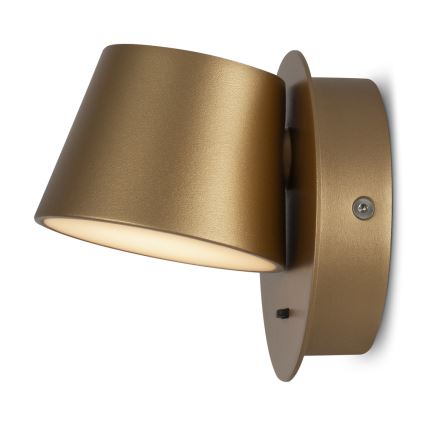 Maytoni MOD421WL-L6BS3K - LED-seinävalaisin PIXEL LED/7W/230V 3000K kulta