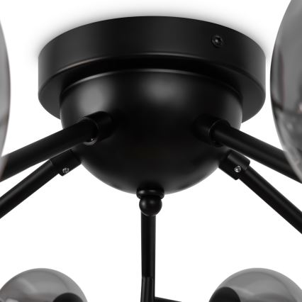 Maytoni MOD545CL-20B - Kiinteä kattokruunu DALLAS 20xG9/28W/230V musta