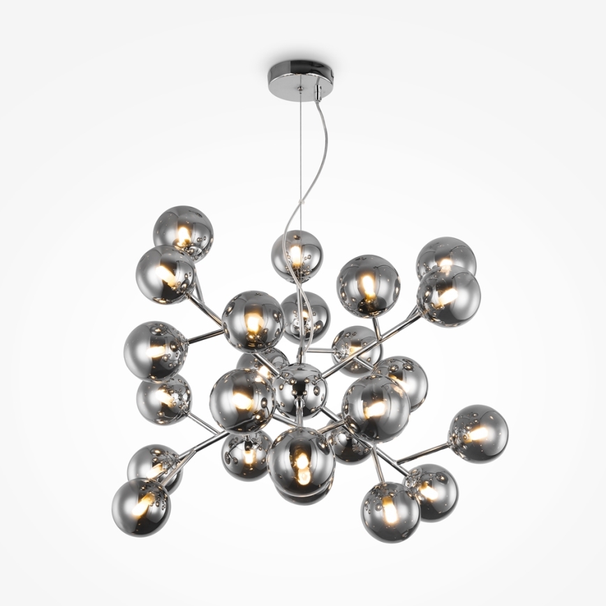 Maytoni MOD545PL-24CH - Vaijerilla ripustettava DALLAS-riippuvalaisin 24xG9/28W/230V savunharmaa