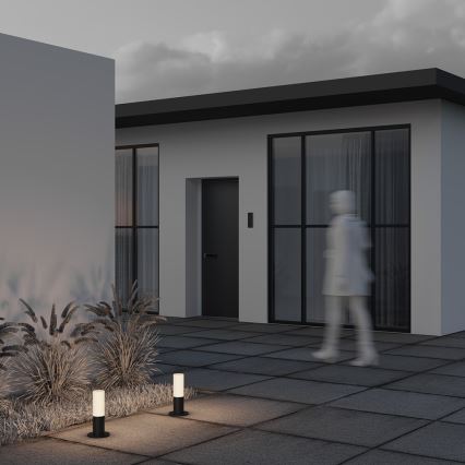 Maytoni O418FL-01B - Ulkovalaisin WILLIS 1xE27/60W/230V 30 cm IP54 musta