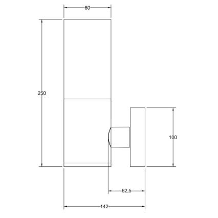 Maytoni O418WL-01B - Ulkoseinävalaisin WILLIS 1xE27/60W/230V IP54 musta