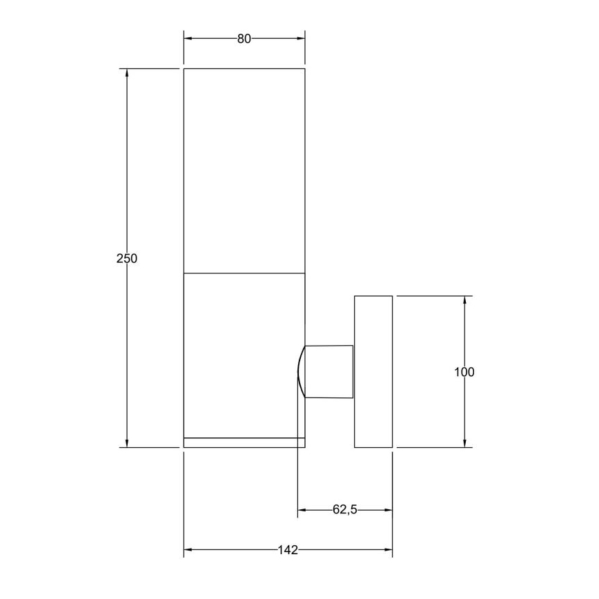 Maytoni O418WL-01B - Ulkoseinävalaisin WILLIS 1xE27/60W/230V IP54 musta