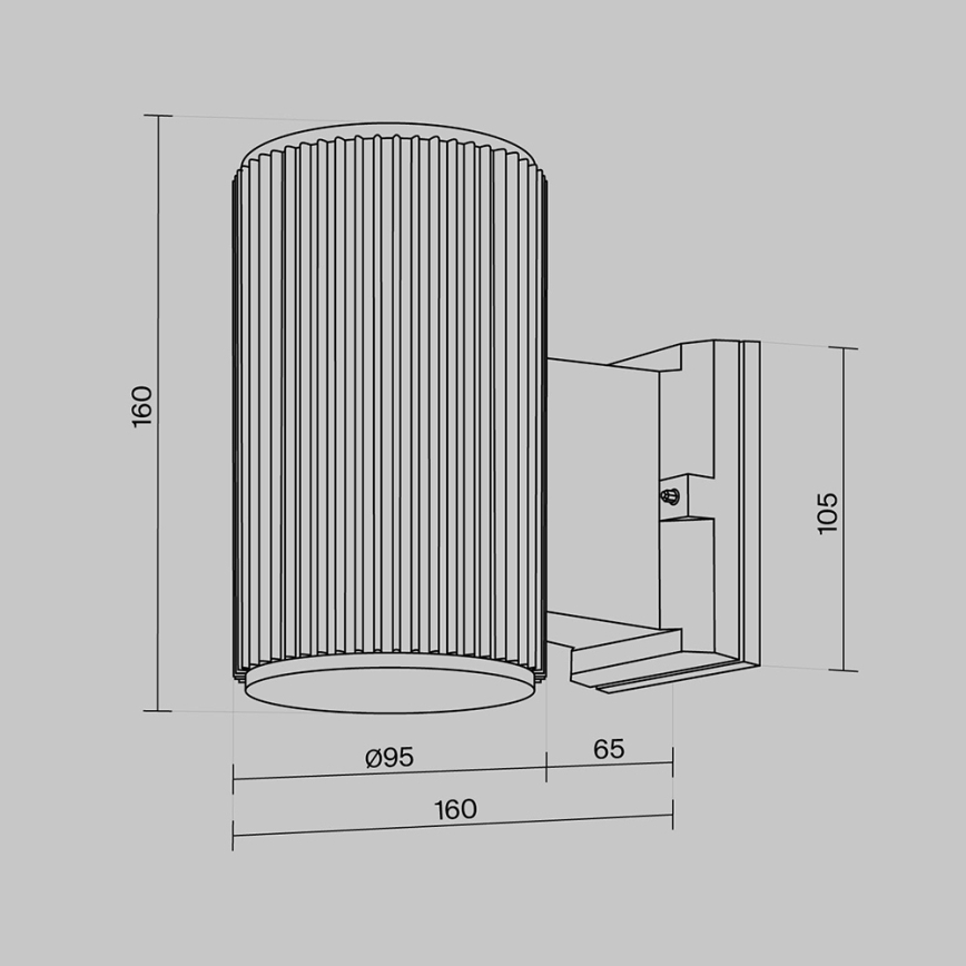 Maytoni O419WL-01W - RANDO ulkoseinävalaisin 1xE27/60W/230V IP54 valkoinen