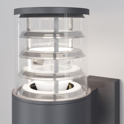 Maytoni O576WL-02GR - Ulkoseinävalaisin BRONX 2xE27/60W/230V IP54 antrasiitti