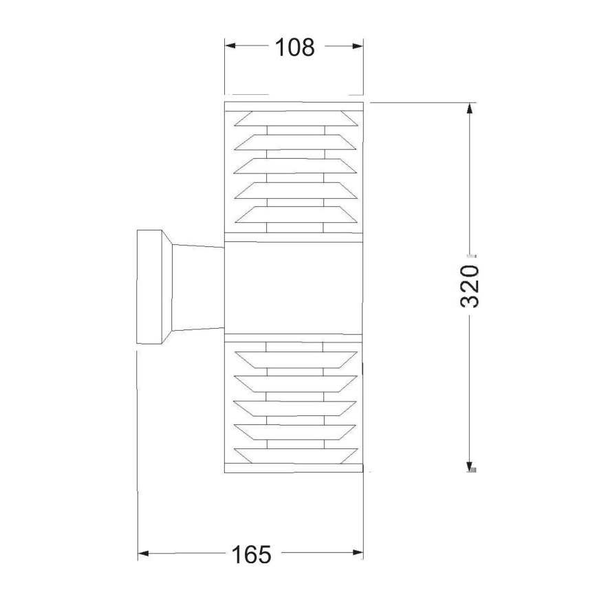 Maytoni O576WL-02GR - Ulkoseinävalaisin BRONX 2xE27/60W/230V IP54 antrasiitti