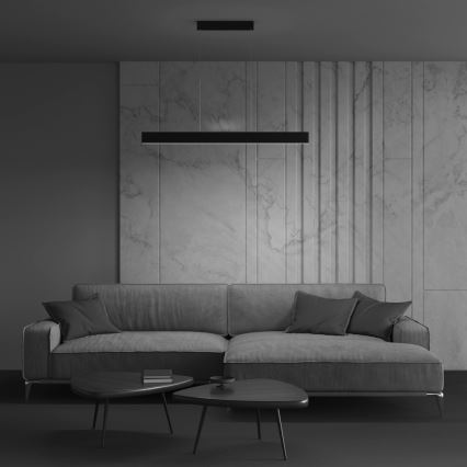 Maytoni P010PL-L30B4K - LED-kattokruunu johdossa STEP LED/30W/230V 4000K 118,5 cm musta