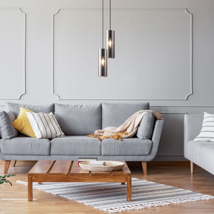 Maytoni P011PL-01CH - Kattokruunu johdossa GIOIA 1xE14/40W/230V musta