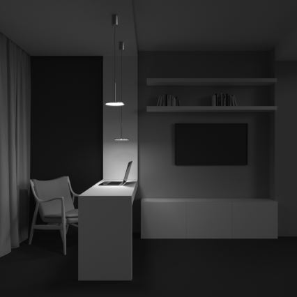 Maytoni P076PL-L12W3K-BS - LED-kattokruunu johdossa PLATO LED/12W/230V 3000K kulta