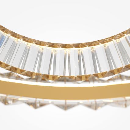 Maytoni P097PL-L90G4K - LED-riippuvalaisin kaapelilla KRONE LED/90W/230V CRI 90, halkaisija 102 cm, kullanvärinen