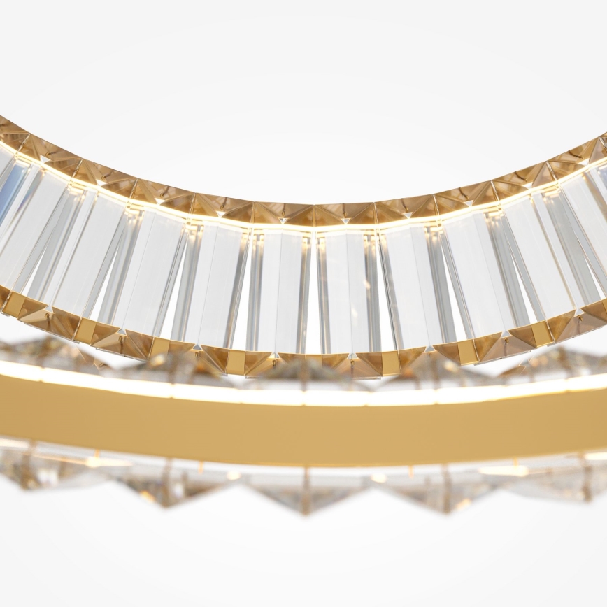 Maytoni P097PL-L90G4K - LED-riippuvalaisin kaapelilla KRONE LED/90W/230V CRI 90, halkaisija 102 cm, kullanvärinen