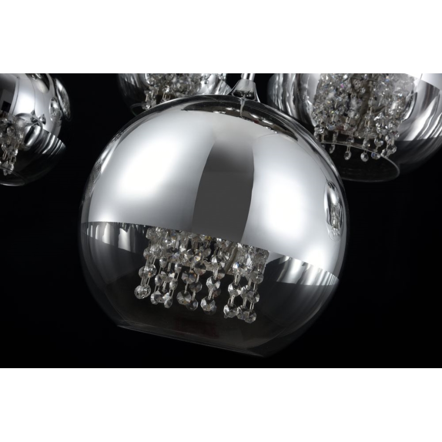 Maytoni P140-PL-170-5-N - Kattokruunu johdossa FERMI 5xE27/60W/230V kiiltävä kromi