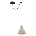 Maytoni T434-PL-01-GR - Kattokruunu johdossa BRONI 1xE27/60W/230V halkaisija 16 cm harmaa