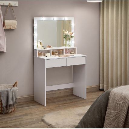 Meikkipöytä HATOR valkoinen