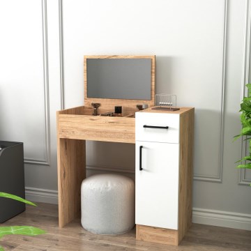 Meikkipöytä INCI 108,8x77 cm atlantinmänty/valkoinen