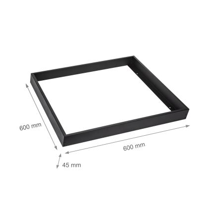 Metallikehys LED-paneelien asennukseen 600x600 mm musta