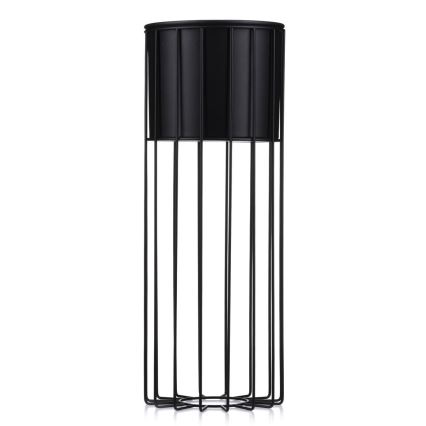 Metallinen kukkaruukku LOFT 55x20 cm musta