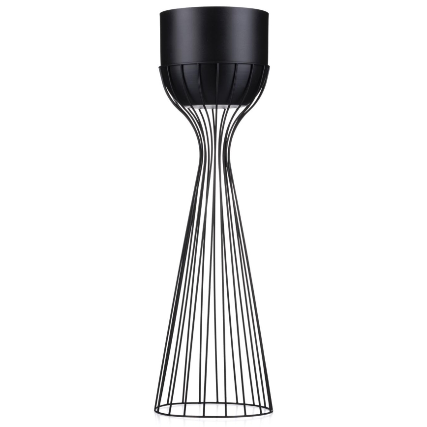 Metallinen kukkaruukku LOFT 68x20 cm musta