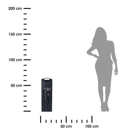 Metallinen sateenvarjojalusta INDUSTRIAL 60x21 cm musta