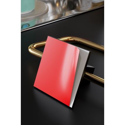 Metallinen wc-paperiteline 8x16 cm musta/kulta