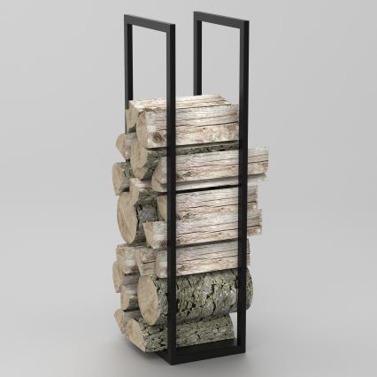 Metalliteline puulle 120x40 cm musta