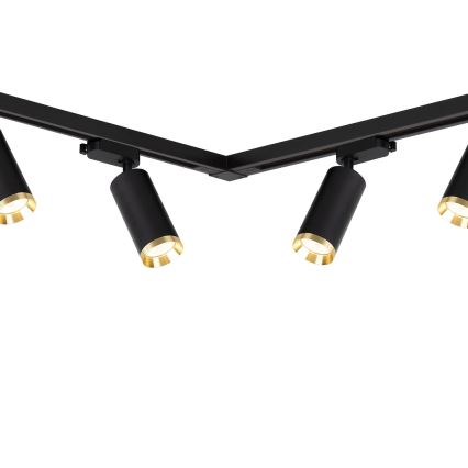 MICA-kiskospotti 6xGU10/10W/230V musta/kulta