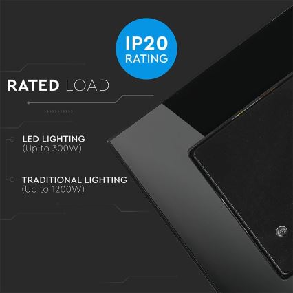 Mikroaaltouuni liiketunnistin 180° 300W/230V musta