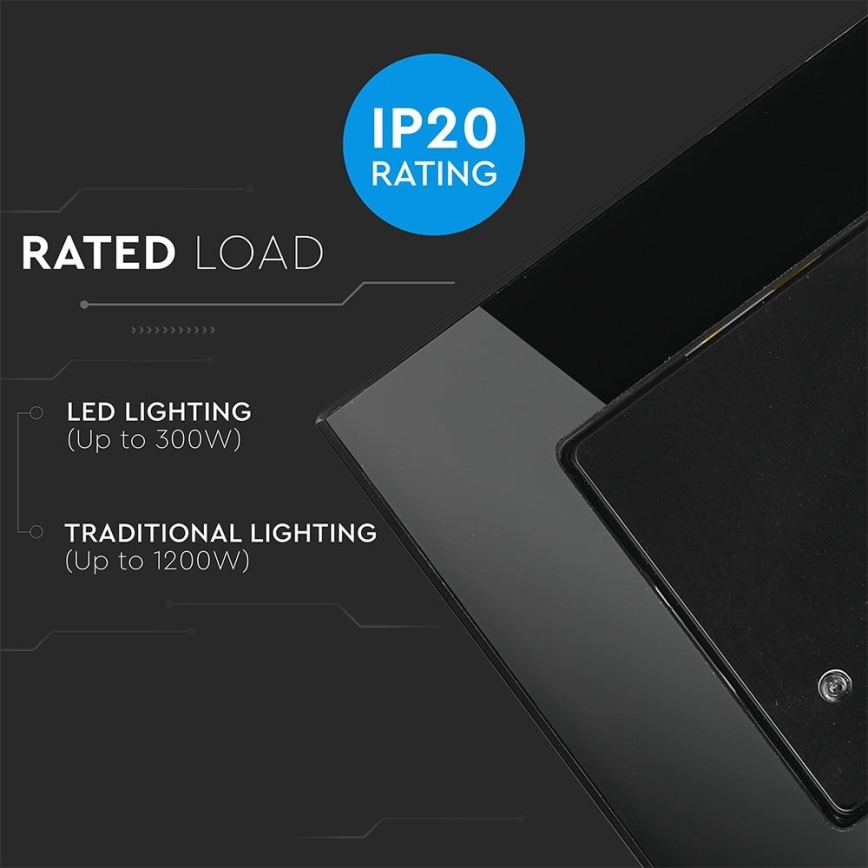 Mikroaaltouuni liiketunnistin 180° 300W/230V musta