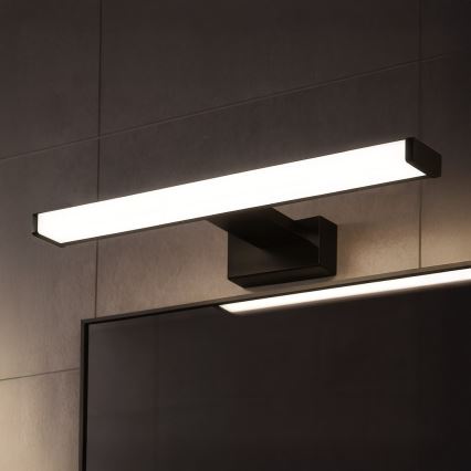 MIRORE LED kylpyhuoneen peilivalaisin, 8 W, 230 V, 40 cm, IP44, musta