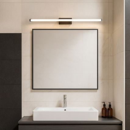 MIRORE LED kylpyhuoneen peilivalaisin, 8 W, 230 V, 40 cm, IP44, musta