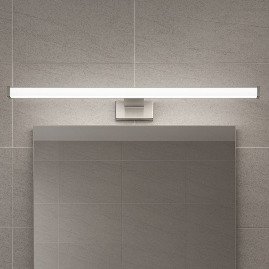 MIRORE LED-kylpyhuonepeilivalaisin, 10 W/230 V, 60 cm, IP44, kiiltävä kromi