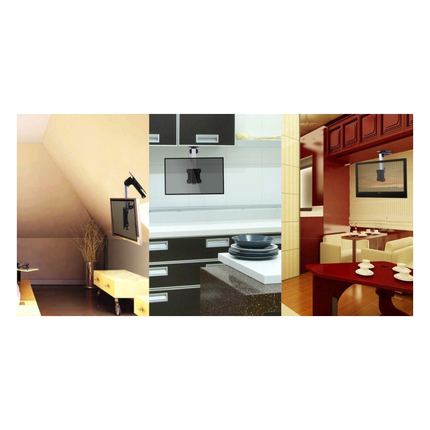 MK FLORIA MKF-17DS220 - Kattoasennettava TV-teline 46 musta