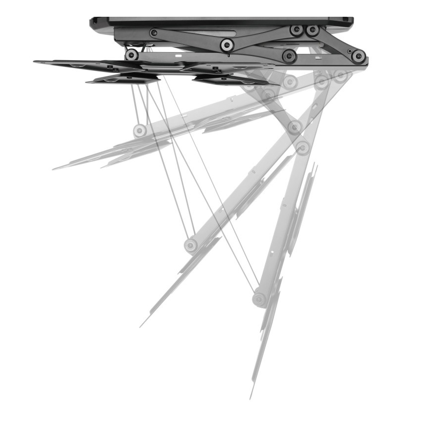 MK FLORIA MKF-20DM444 - Älykäs kattoteline televisiolle 55 musta Wi-Fi TUYA + kauko-ohjaus